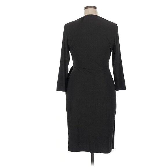 Black Label Evan Picone Timeless Classic Wrap Dress w/Tie Size 18 2X Plus Size - Picture 3 of 8